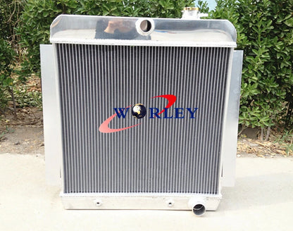 3 Row Aluminum Radiator with 16'' Fan for Chevy Pickup Truck (1955–1959)