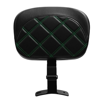 Green Stitching Driver Backrest Pad for Harley Touring Road Glide (2009-2023)