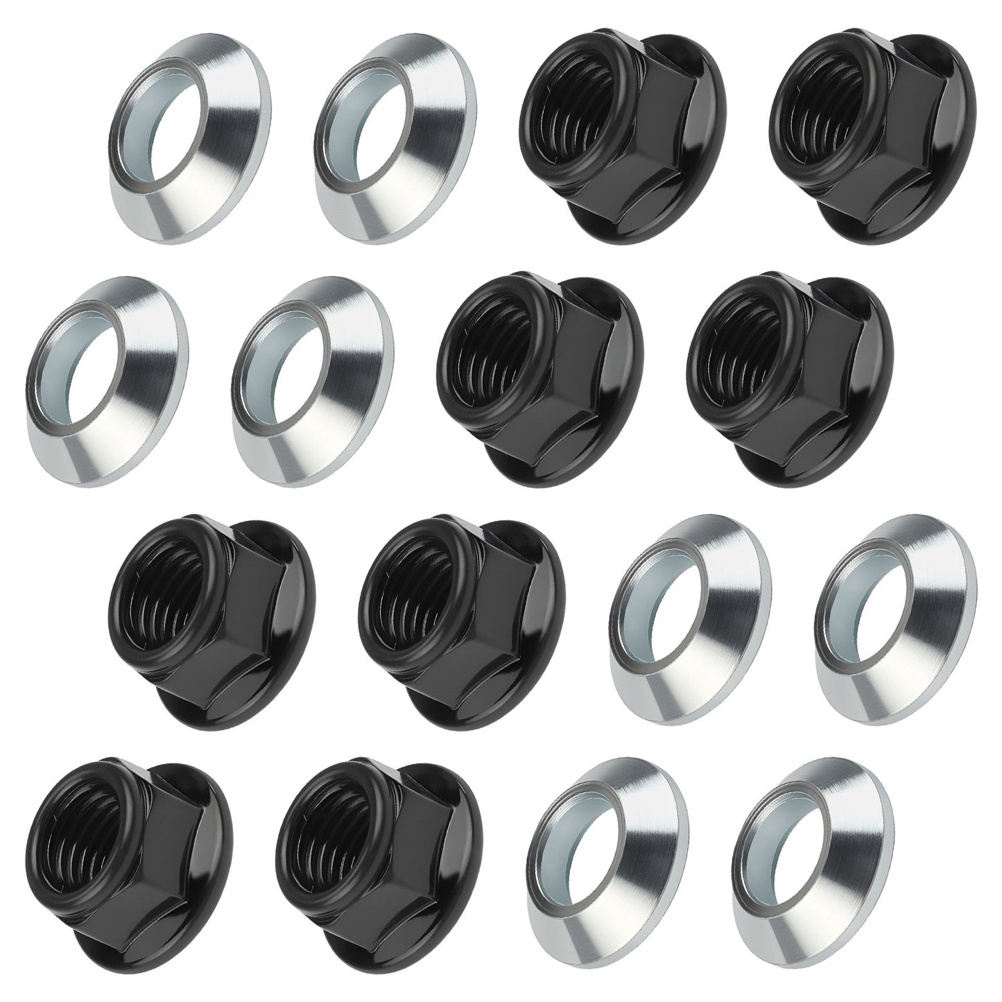 16pcs Lug Nuts for Honda TRX400EX TRX400X TRX450R TRX450ER TRX700XX (2000–2014)