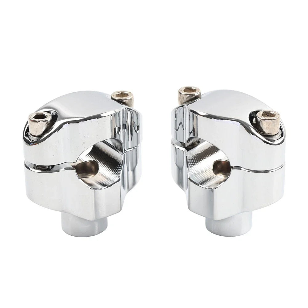 1.65" Tall Handlebar Riser Mount Clamp for Harley Dyna Softail Sportster