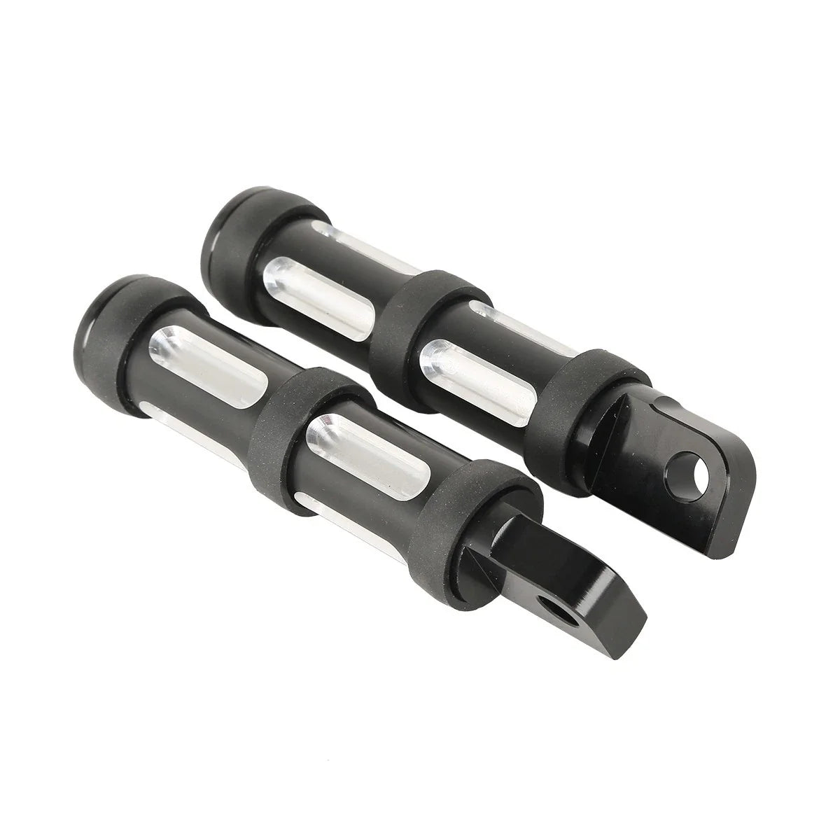 Black Footpeg Rests for Harley Touring Dyna Softail Fatboy