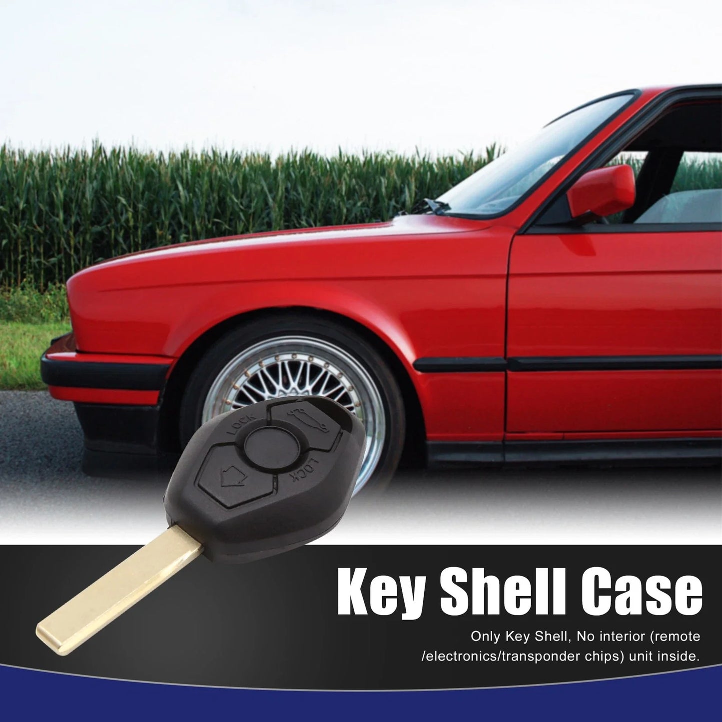 Key Fob Shell Case for BMW 3/5/7 Series E81 Key Button
