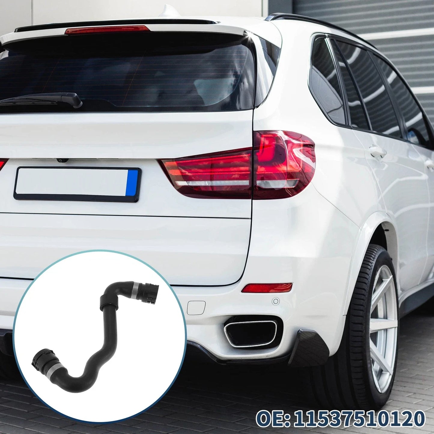 HVAC Heater Hose Rubber Black for BMW X5 3.0i (2001 - 2006)