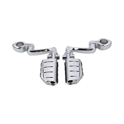 Foot Pegs 1-1/4" Engine Guard Mounts Clamps for Harley Touring Dyna