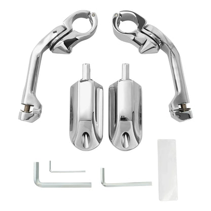 1 1/4" Long Angled Foot Pegs for Harley