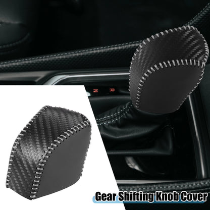 Auto Gear Shifting Knob Cover for Lexus NX250 (2022–2023) Black Gray Stitches