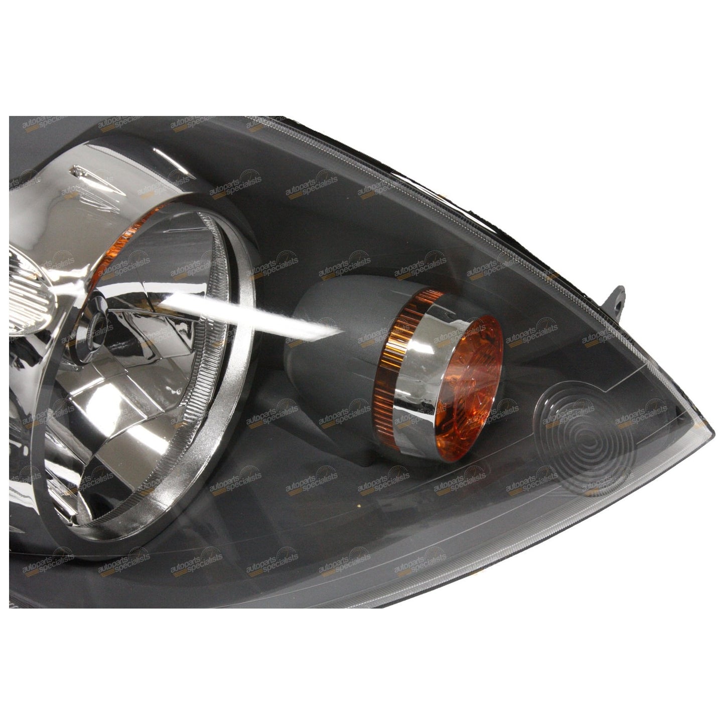 RH Black Headlight for Ford Fiesta WQ (2005–2008)