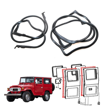 Back Door Weatherstrip for Toyota Land Cruiser J40 BJ44 FJ40 HJ45 (1960–1984)