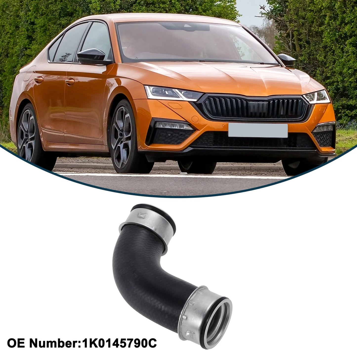 Radiator Hose for Skoda Octavia II 2.0 TDI (2004–2013) 1K0145790C