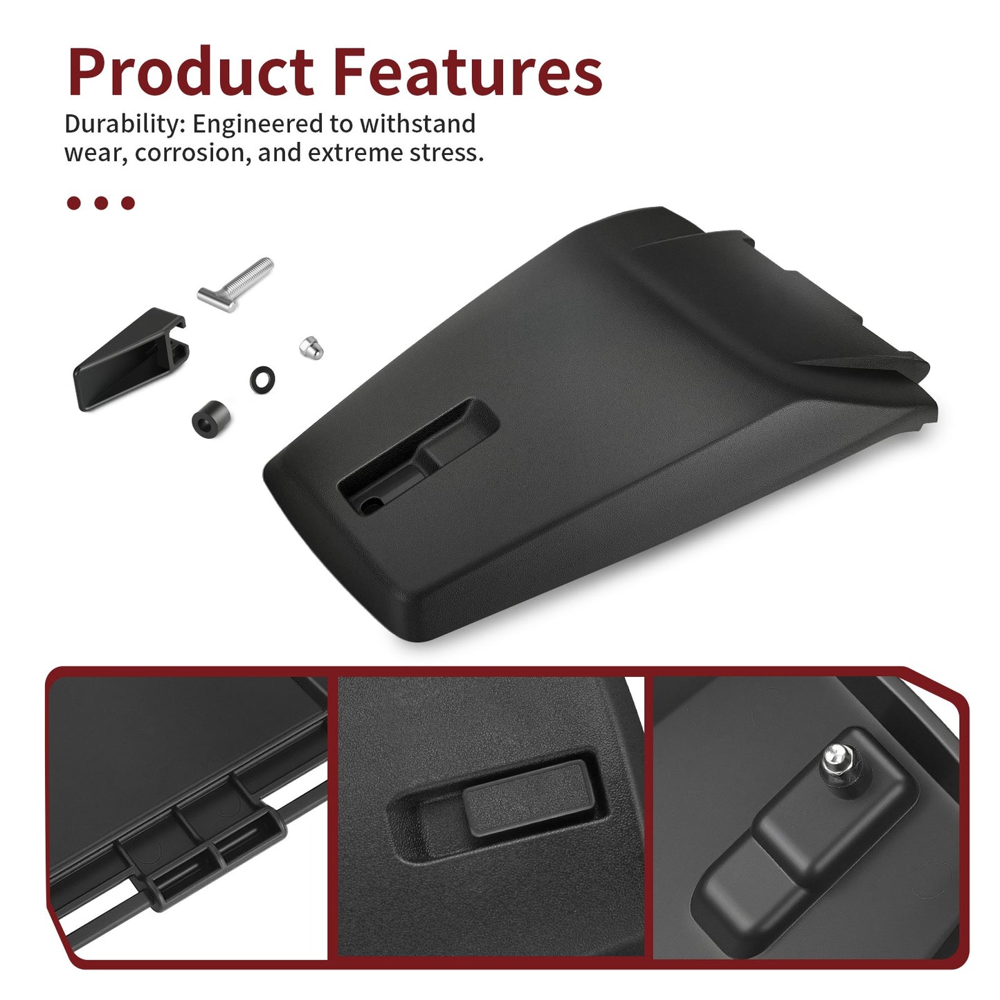 Storage Box Lid Cover & Latch Kit for Arctic Cat 400 450 500 550 650 700 1000 (2000–2023)