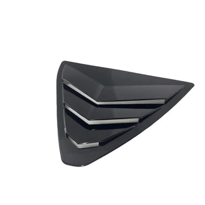 Glossy Black Rear Side Window Shutters Louvers Trim for Mazda CX-5 (2017-2021)