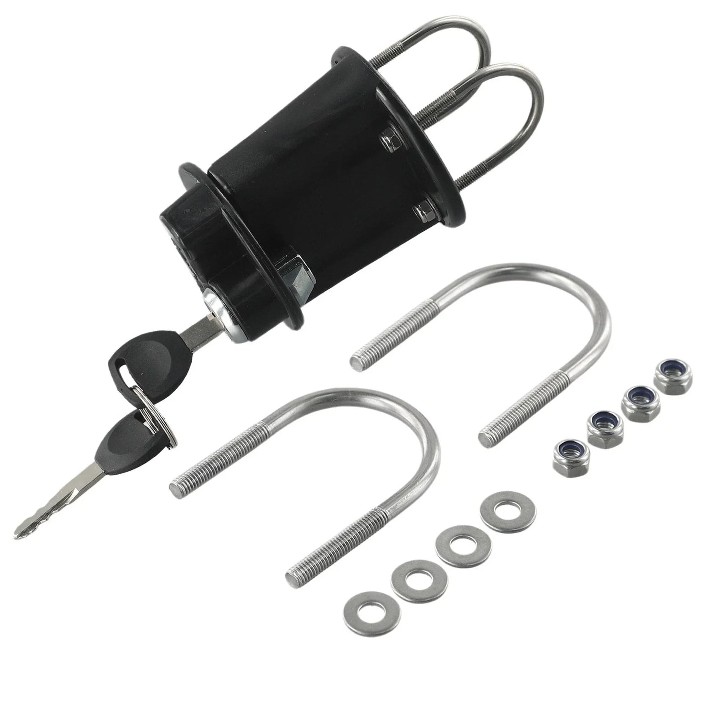 3L 5L Fuel Tank Mount-Petrol Can Jerry Cans Key Bracket Holder Lock Fastener