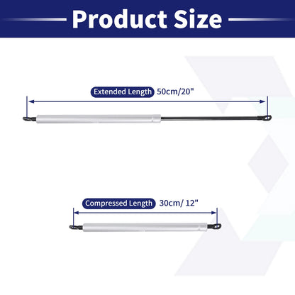 2Pcs 20 Inch Lift Supports Strut Shocks Gas Spring for RV (100Ibs/445N)