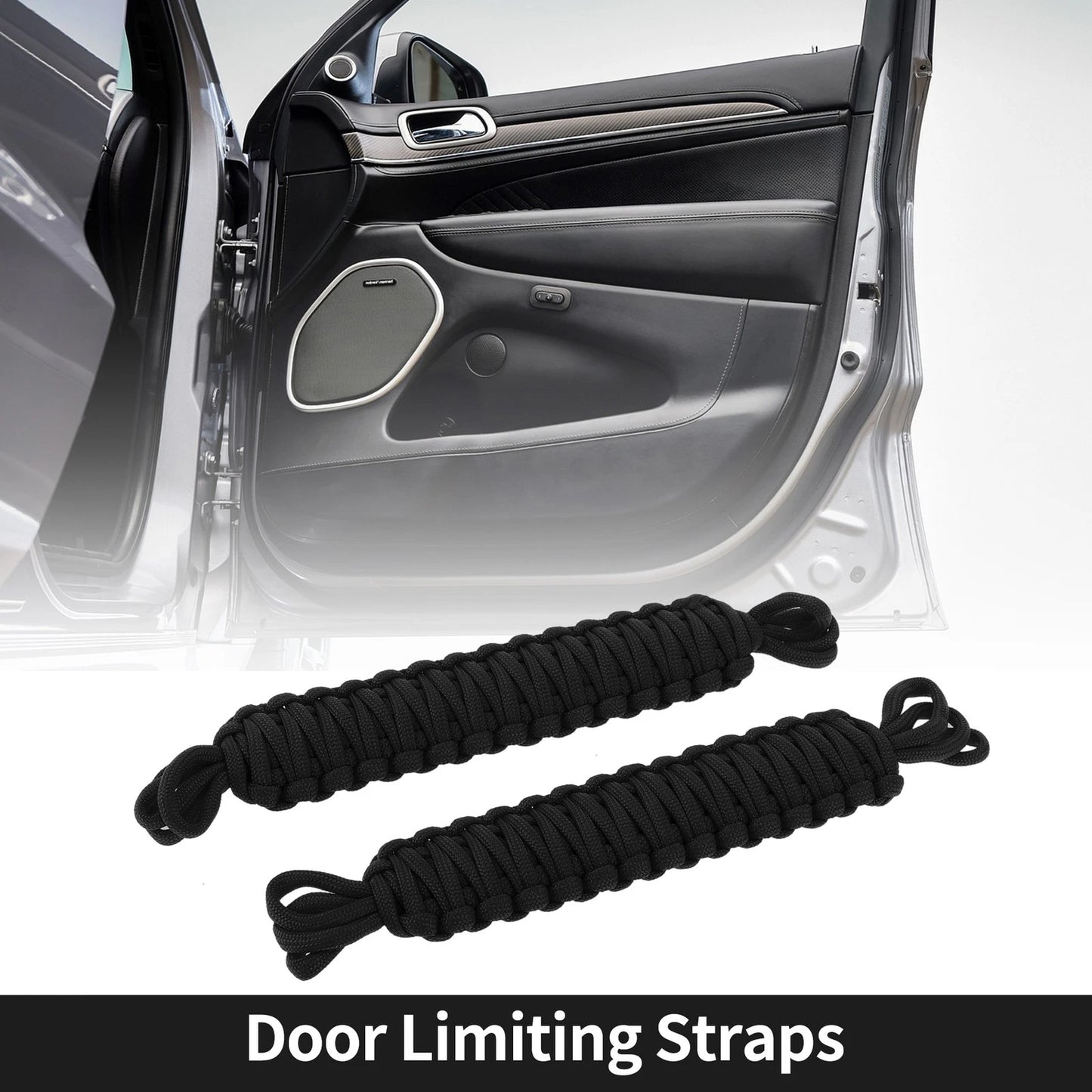 2pcs Door Limiting Straps for Jeep Wrangler TJ JK JKU (1997–2018)