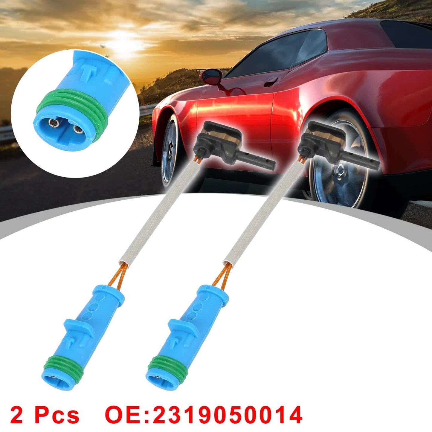 2X Brake Pad Wear Sensor 2319050014 1695401617 for Mercedes-Benz