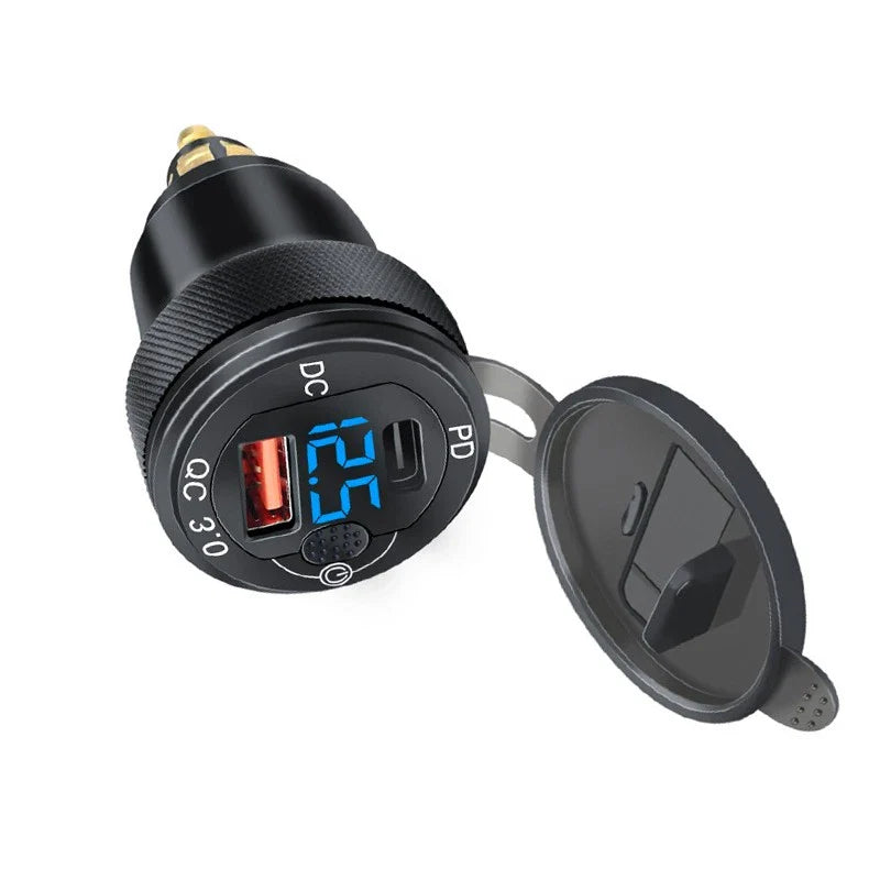 USB Charger Hella Din Socket Adapter for BMW QC3.0 Motorcycle