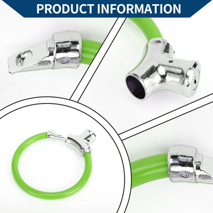 Bicycle Lock Portable Ring Cable Anti-Theft Mini Lock 42cm Green