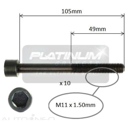 Engine Cylinder Head Bolt Set for Mazda 323 (1998–2003)