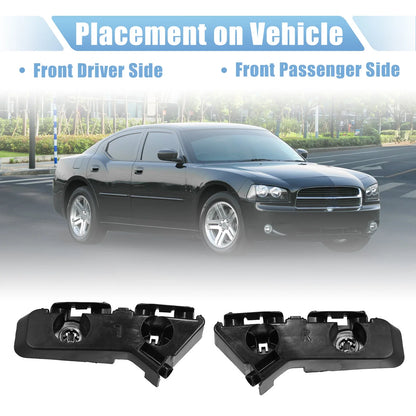 Front Bumper Brackets 2 x for Dodge Charger (2011-2014)