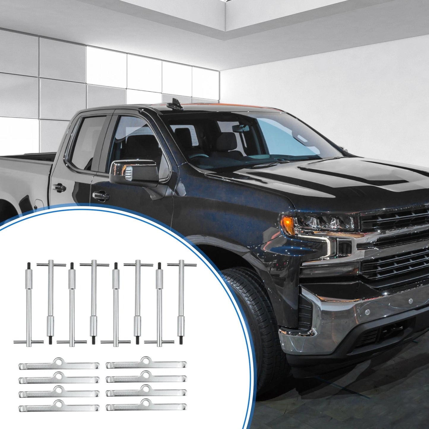 T-Shape Valve Cover Bolts Hold Down Kit for Chevy SBC 265-327 (1960–1990)