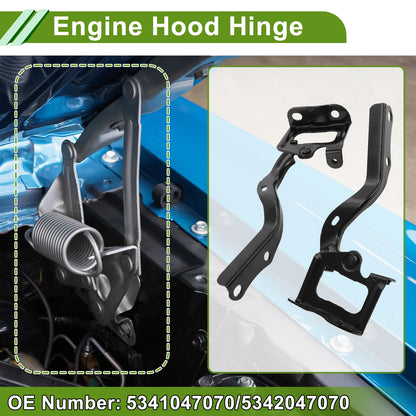 Hood Hinges for Toyota Prius (2010–2015) 1 Pair No. 5341047070
