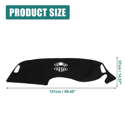 Dashboard Cover Black Polyester Non-slip Mat for Honda ZR-V (2023)