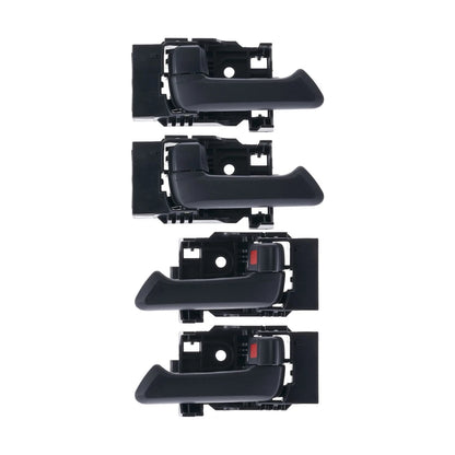 Set of 4 Inner Door Handles Black for Holden Rodeo RA (2003–2008)
