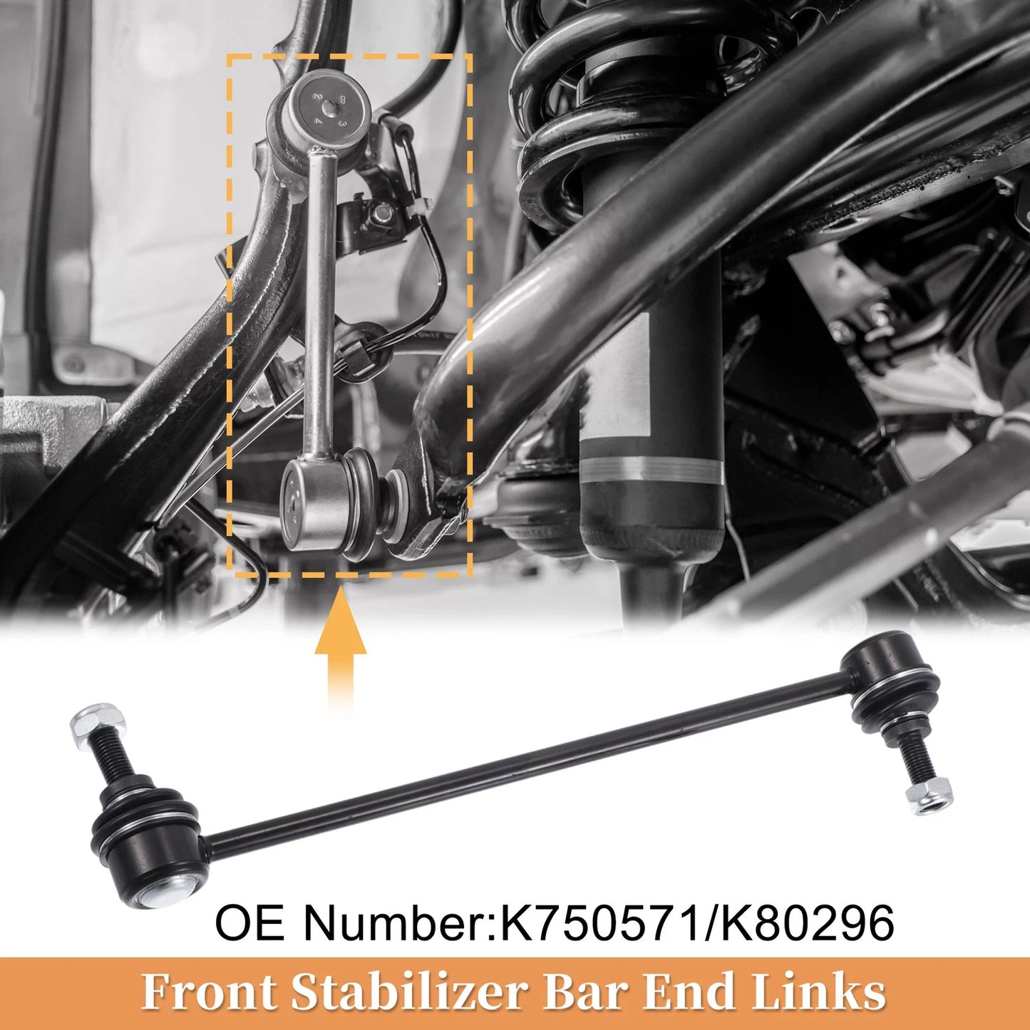Set of 4 Stabilizer Sway Bar Link Kit for Ford Escape, Mazda Tribute (2001–2012)
