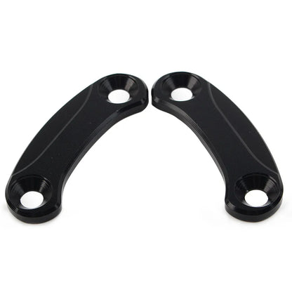 Kawasaki ZX-10R Rearview Mirror Block Off Base Plates Cover BLACK (2016-2021)