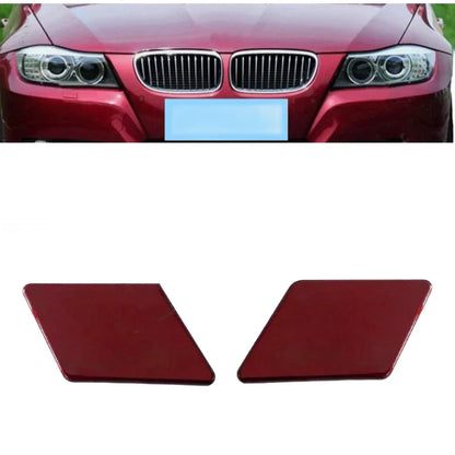 2 x Front Bumper Headlight Spray Washer Cover Cap for BMW 3 Series (2009–2012)