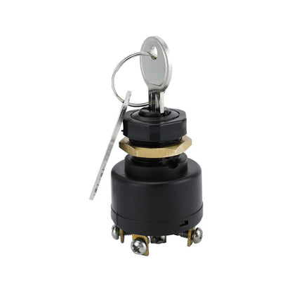 3 Position Outboard Ignition Switch with 6 Terminals & 2 Keys for Boats