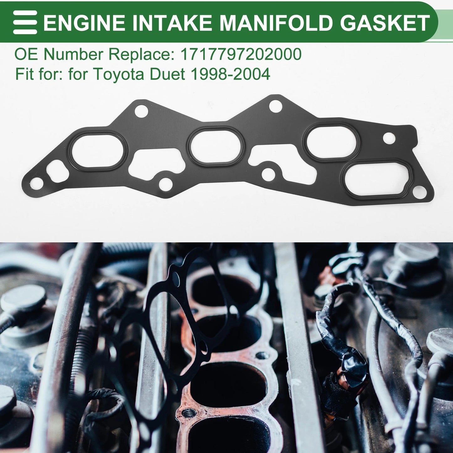 Engine Intake Manifold Gasket for Toyota Duet (1998–2004) No.1717797202000