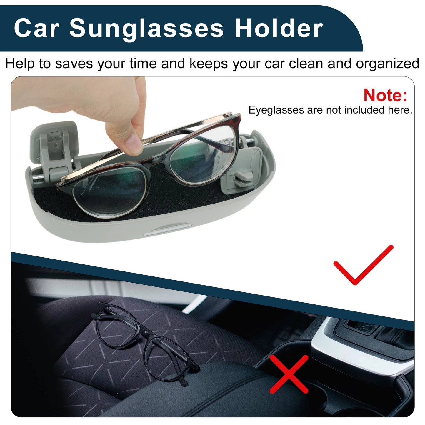Sunglasses Case for Toyota Corolla E210 (2019–2024) Eyeglasses Holder