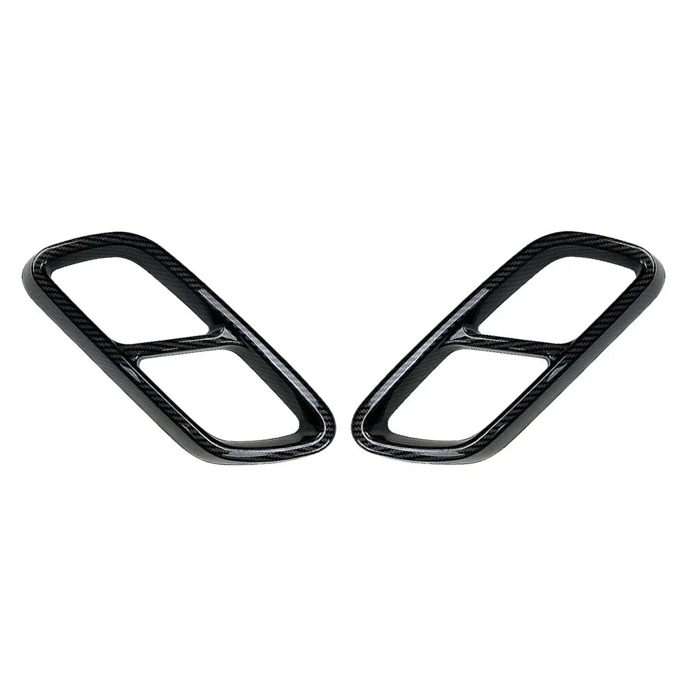 Rear Exhaust Muffler Tail Pipe Covers for Mercedes Benz C-Class (2022-2023)