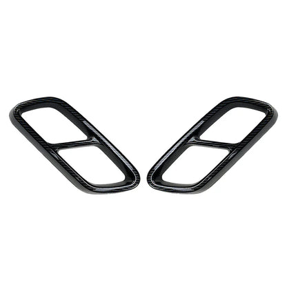 Rear Exhaust Muffler Tail Pipe Covers for Mercedes Benz C-Class (2022-2023)
