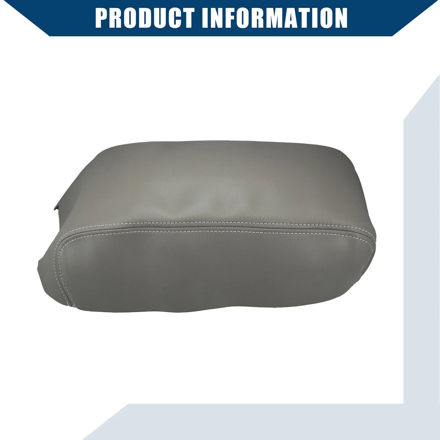 Center Console Armrest Covers for Nissan Maxima (2009–2014) Faux Leather Gray