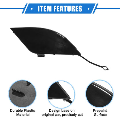 Rear Bumper Tow Hook Eye Hole Cap for Mercedes-Benz C300 (2008-2011) Black