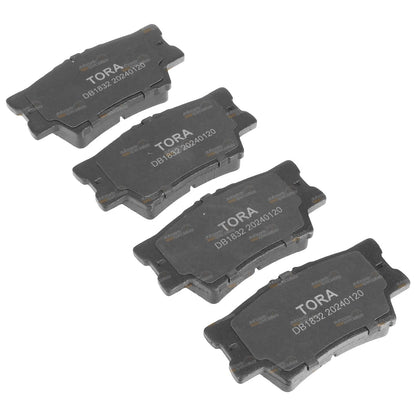 Set of 4 Rear Ceramic Disc Brake Pads for Toyota Camry (2010–2017)