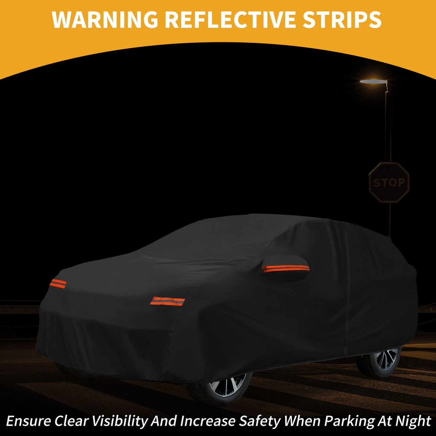 Waterproof Car Cover for Kia Sorento (190T-PU, Black)
