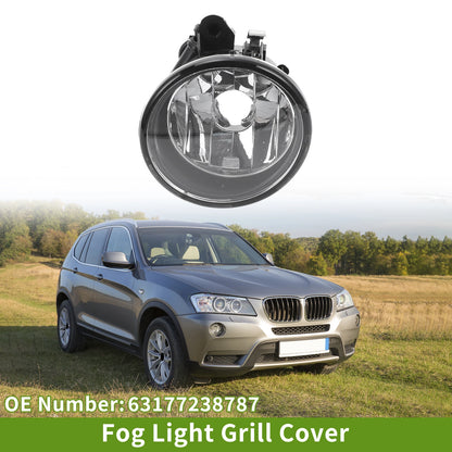 1 Pc Fog Light Grill for BMW X3 (2011–2014) No. 63177238787 Clear
