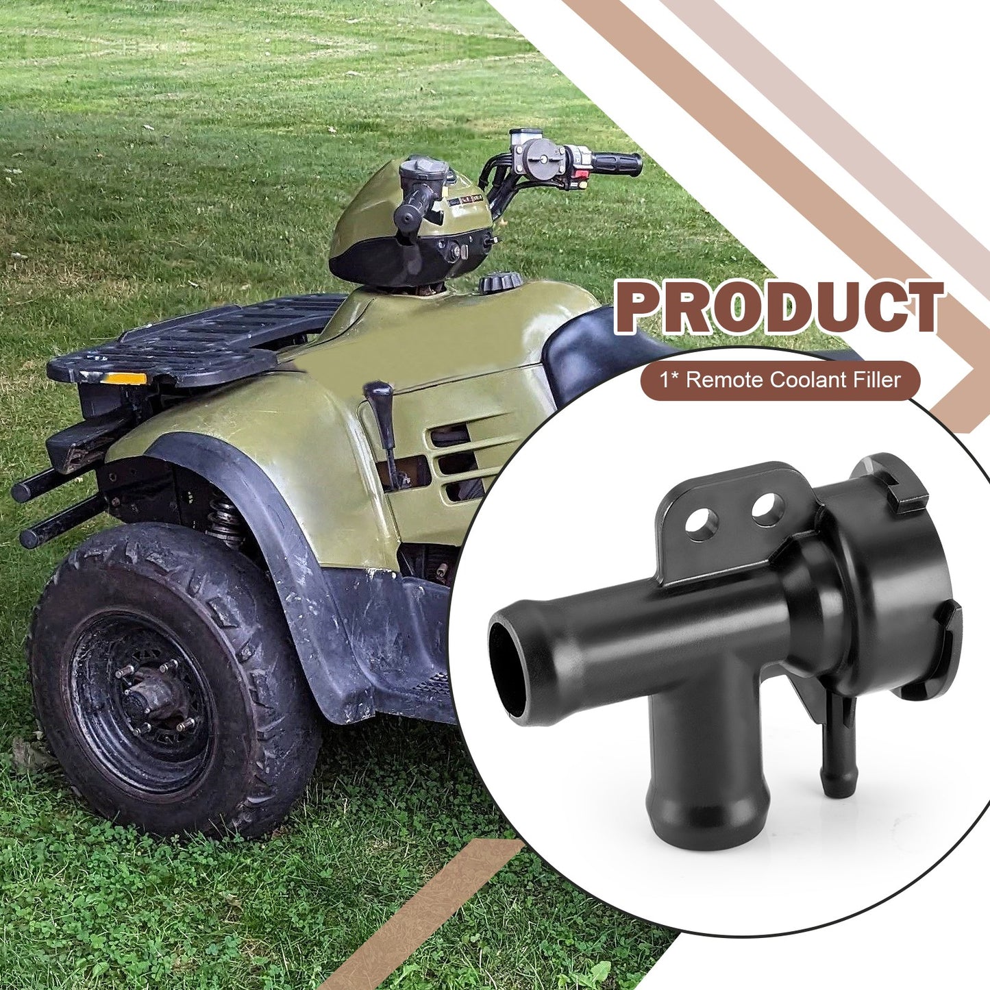 Remote Coolant Filler Neck for Polaris Sportsman 500 (2000–2004)