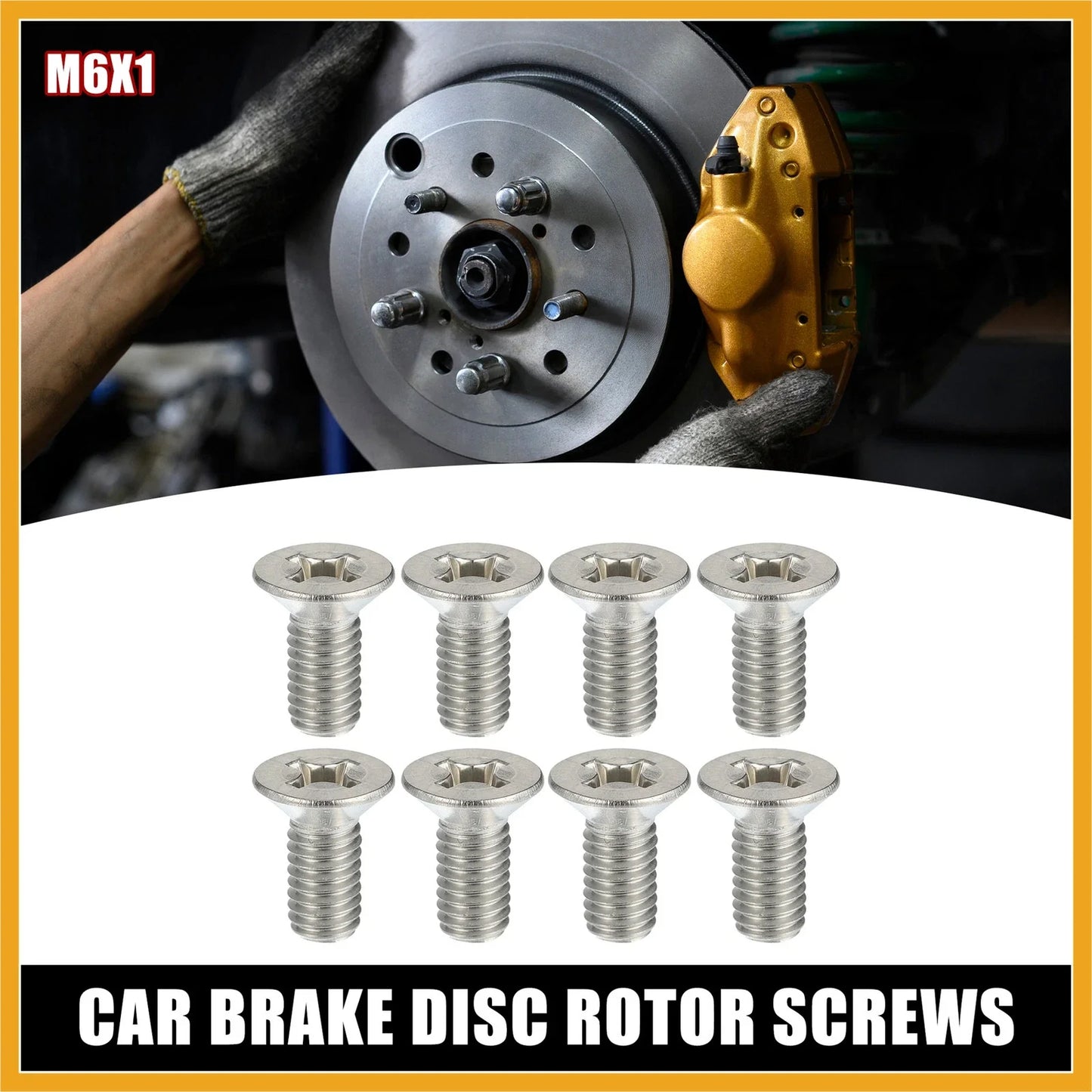 8 x Brake Disc Rotor Screws Kit for Honda (Compatible with Various Models)