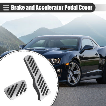 Set of 2 Brake Accelerator Pedal Covers for Chevrolet Camaro
