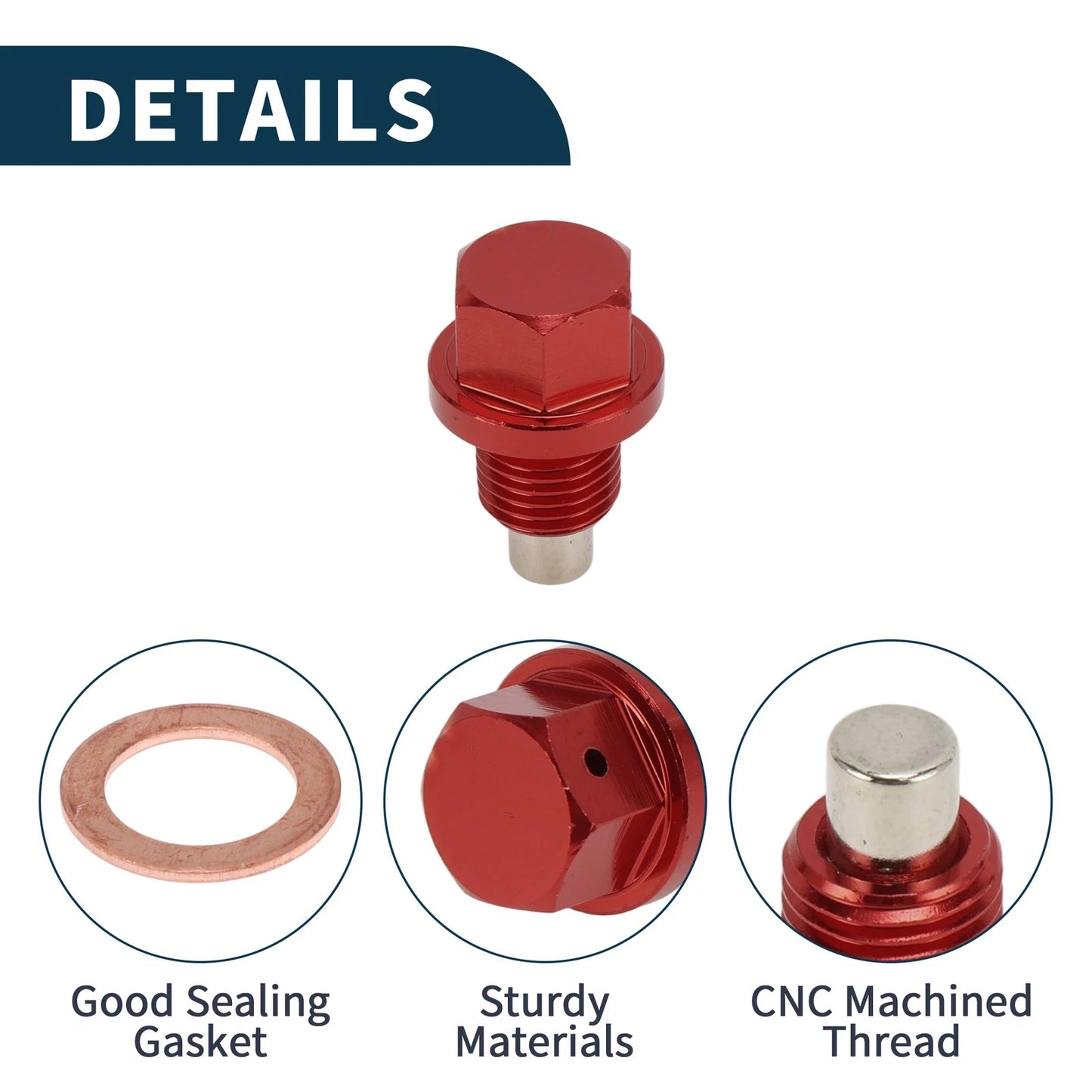 M12*1.5 Oil Drain Plug for Universal Applications (1 Pc)