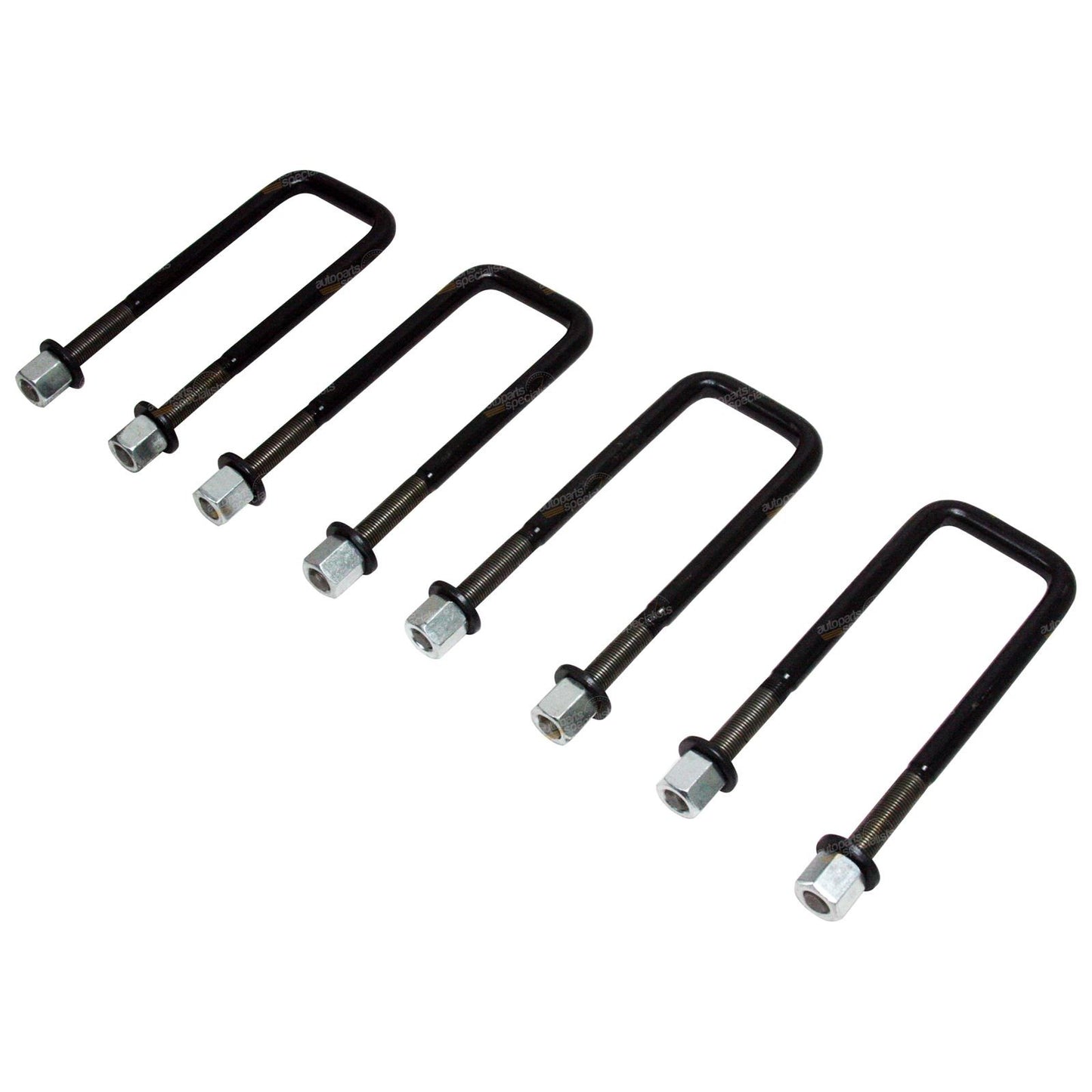 Set of 4 Extended Rear U-Bolts for Toyota Hilux KUN26 (2005–2014)