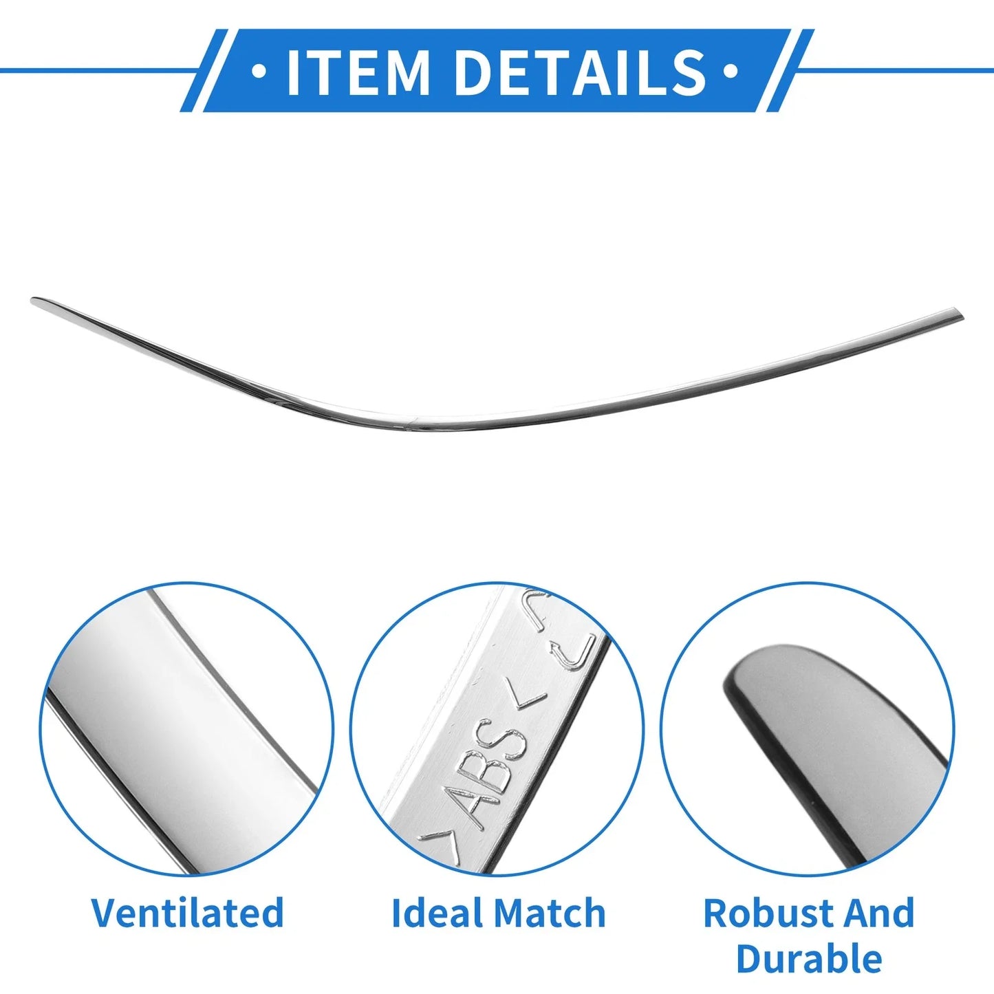 Front Right Bumper Grille Trim for Mercedes-Benz W221 (2010-2013)