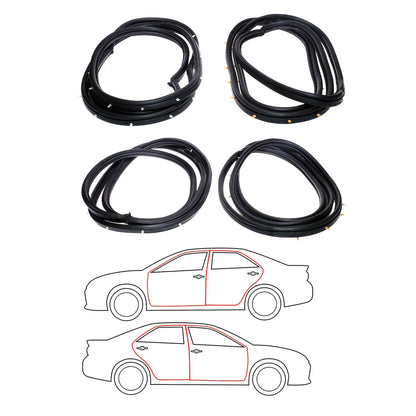 FRT RR Door Weatherstrip for Mitsubishi Galant Eterna Sedan 1980-1984