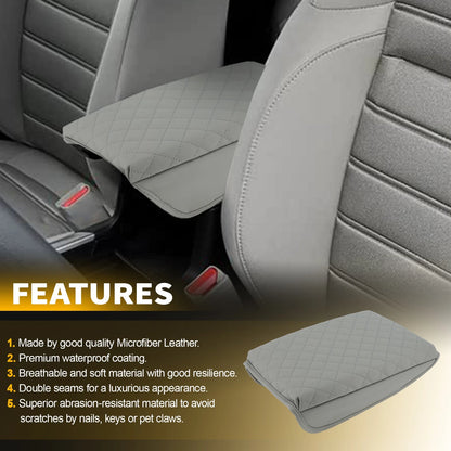 Leather Center Console Lid Armrest Cover Pad for Honda CR-V (2017–2022)