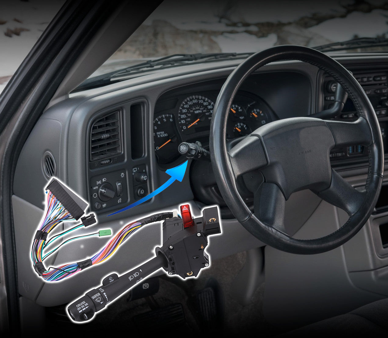 Turn Signal Switch for Chevy GMC Cadillac (1999–2002)