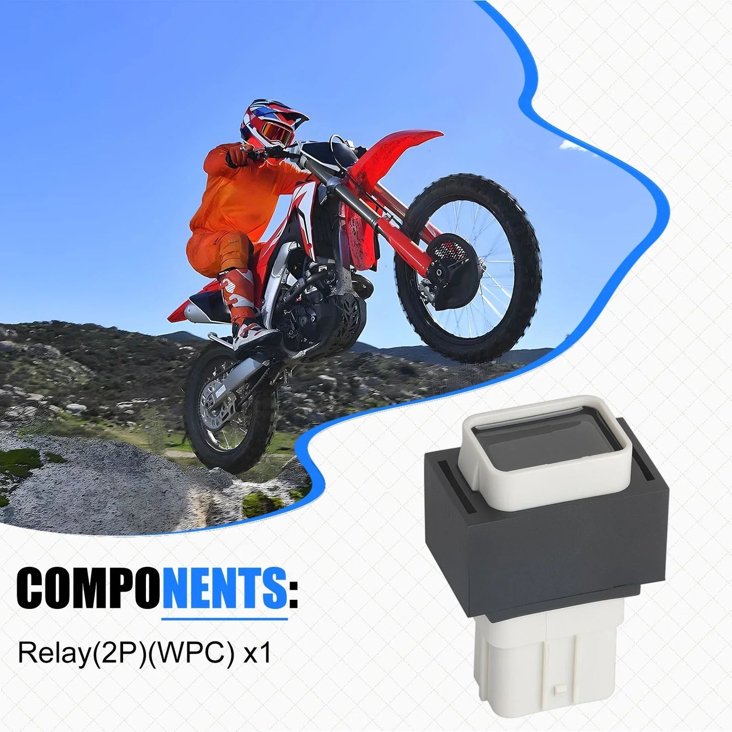 2x Relay for Honda CRF 250R 250RX 450R 450RX 450RWE 450R-S (2007–2023)